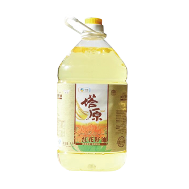 中粮塔原红花籽油5L桶装